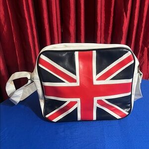 Union Jack Style Messenger Bag in Red, Navy & White